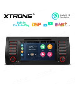 7 inch Multimedia Car DVD Player Navigation System With Built-in Wired CarAutoPlay and DSP Fit for BMW X5 E53