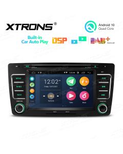 7 inch Android 10.0 Multimedia Car DVD Player Navigation System With Built-in CarAutoPlay and DSP For SKODA