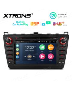 8 inch Android 10.0 Multimedia Car Stereo Navigation System with Built-in Wired CarAutoPlay and DSP Fit for Mazda