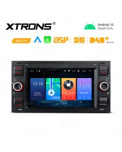 7 inch Android 10 Quad-core 2GB RAM + 32GB ROM Car Stereo Multimedia Player GPS Navigation with Built-in DSP & CarPlay & Android Auto Custom Fit for Ford