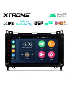 9” IPS Screen 2GB RAM 32GB ROM Car GPS Navigation Multimedia Player with Built-in CarAutoPlay and DSP Fit for Mercedes-Benz