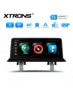Integrated 4G Solution: 10.25 inch Android 11 Car GPS Multimedia Player with Built-in CarAutoPlay and Android Auto and DSP for BMW 1 series E81/E82/E87/E88 CCC