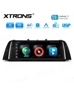 Integrated 4G Solution: 10.25 inch Android 11 Car GPS Multimedia Player with Built-in CarAutoPlay and Android Auto and DSP for BMW 5 Series F10/F11 CIC