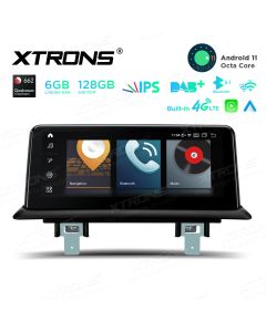 10.25 inch Qualcomm Snapdragon 662 Android 11.0 OS 6GB+128GB Car Stereo Multimedia Player with Built-in CarAutoPlay & Android Auto& 4G for BMW 1 Series E81/E82/E87/E88 with No Original Display