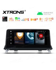 10.25 inch Car Android Multimedia Navigation System with Built-in CarAutoPlay & Android Auto, Built-in 4G Support Carriers in Asia and Europe for BMW X5 E70/X6 E71 CCC