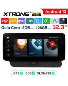 12.3 inch Qualcomm Snapdragon 662 Android 8GB+128GB Car Stereo Multimedia Player for Audi Q5 Left Driving Vehicles with Audi Multimedia