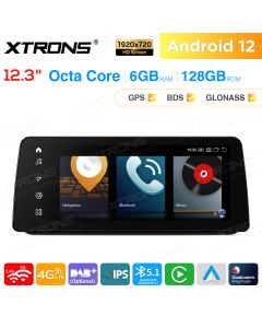 12.3 inch Qualcomm Snapdragon 662 Android 6GB+128GB Car Stereo Multimedia Player for BMW 3 Series E90/E91/E92/E93 with No Original Display