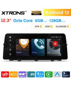 12.3 inch Qualcomm Snapdragon 662 Android 6GB+128GB Car Stereo Multimedia Player for BMW X1 E84 with No Original Display