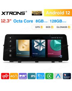 12.3 inch Qualcomm Snapdragon 662 Android 8GB+128GB Car Stereo Multimedia Player for BMW X1 E84 with No Original Display