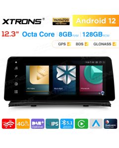 12.3 inch Qualcomm Snapdragon 662 Android 8GB+128GB Car Stereo Multimedia Player for BMW X3 E83 with No Original Display