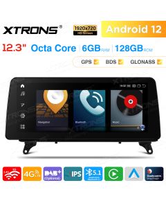 12.3 inch Qualcomm Snapdragon 662 Android 6GB+128GB Car Stereo Multimedia Player for BMW X5 E70 / X6 E71 Left Driving Vehicles CCC