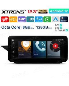 12.3 inch Qualcomm Snapdragon 662 Android 8GB+128GB Car Stereo Multimedia Player for Mercedes-Benz E-Class W212/S212 (2009-2012) Left Driving Vehicles