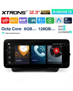 12.3 inch Qualcomm Snapdragon 662 Android 8GB+128GB Car Stereo Multimedia Player for Mercedes-Benz E-Class C207 / A207 (2015-2016) Right Driving Vehicles