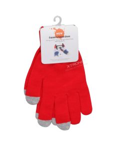 Touch Screen Winter Warm Knit Gloves(Red)