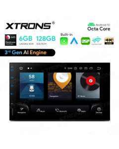 7 inch Qualcomm Snapdragon 665 AI Solution Android 10.0 Octa Core 6GB RAM + 128GB ROM Car Stereo Navigation System (4G LTE*) Universal Double Din