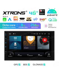 7 inch Qualcomm Snapdragon 665 AI Solution Android 12.0 Octa Core 8GB RAM + 256GB ROM Car Navigation System (4G LTE*) Universal Double Din