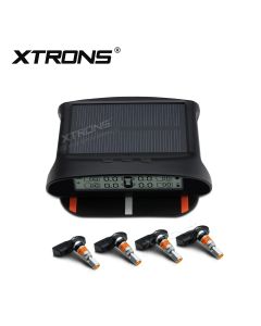 SOLAR WIRELESS TPMS Car Tire Pressure Monitoring System 4 Intrenal Sensors