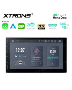 7 inch In-Dash Android Hexa Core 4G RAM+64GB ROM Car Navigation System with Built-in CarPlay and Android Auto and DSP with HD Output