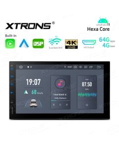 7 inch In-Dash Android 11 Hexa-Core 4G RAM+64GB ROM Car Navigation System with Built-in CarAutoPlay and Android Auto and DSP with HD Output