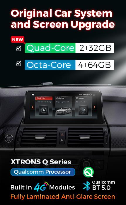 XTRONS QC series: Qualcomm Quad Core Anti-Reflective Screen Upgrade models for BMW