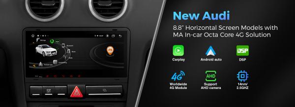 New Audi Horizontal Screen Models with MA Octa Core 4G Solution