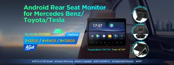 Rear Seat Entertainment: XTRONS Adds BMW & Mercedes-Specific Headrest Monitors