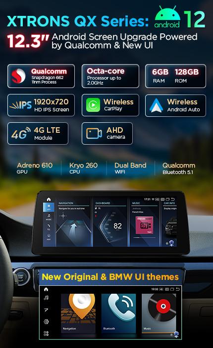 XTRONS New QX Series：12.3“ Android Screen Upgrade Models Powered by Qualcomm Spapdragon & new UI Interface