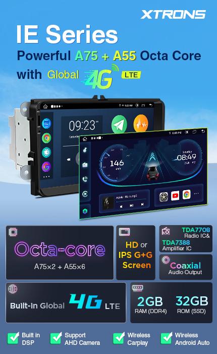 XTRONS IE IEP Series: Octa Core 2+32GB Upgraded with Global 4G function!